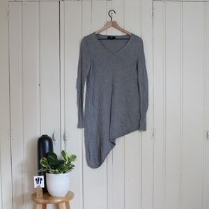 Grey Asymmetrical Cut Mossimo Tunic Sweater